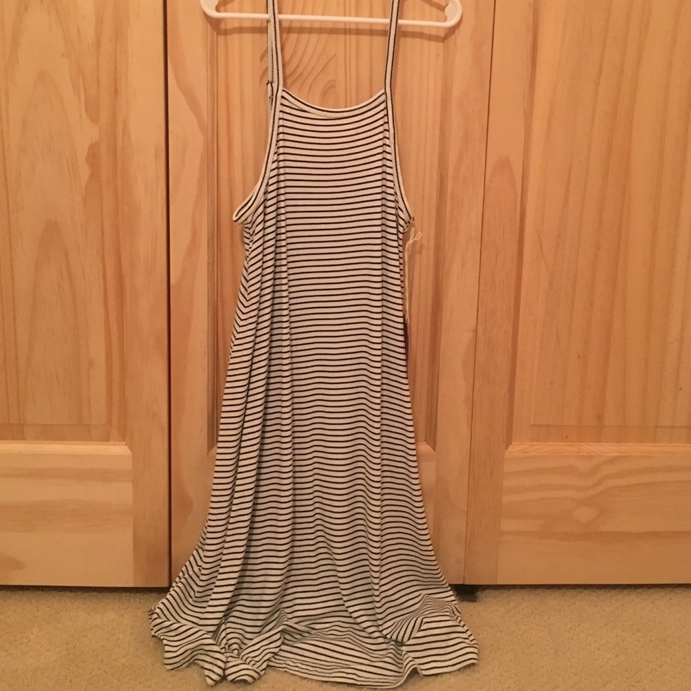 Black and White Striped Sundress